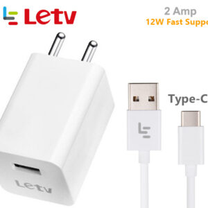LeTv Charger 2 Amp (12W) Fast Charging Support with Type-C Cable Buy Online