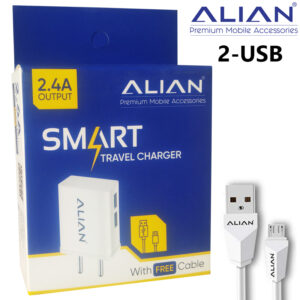 Alian AN-01 Charger (2.4A) for 2 device charging simultaneously
