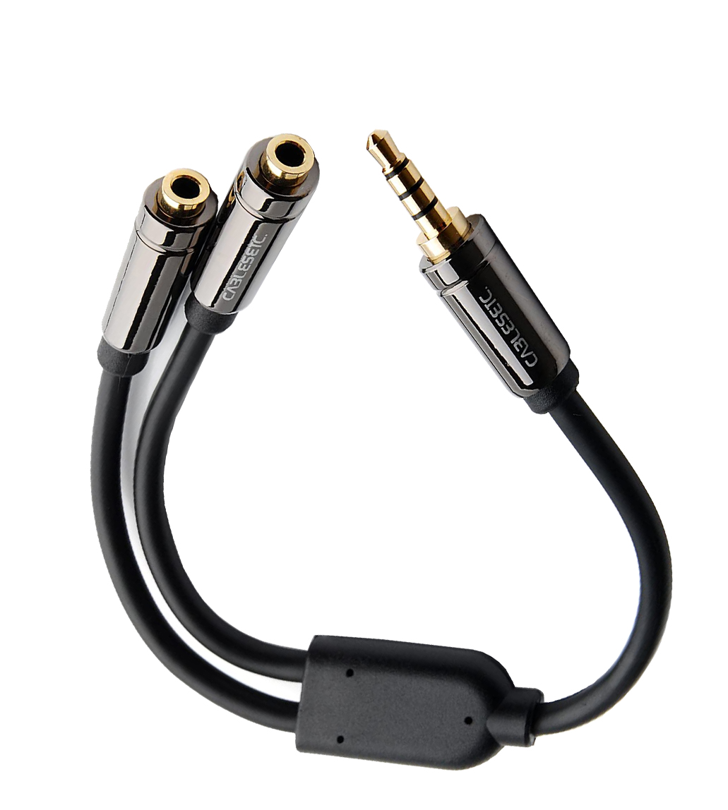 CABLESETC 3.5mm Stereo Jack pin to Headset Earphone Adapter for mobile phones & PC - Mobile 91.in