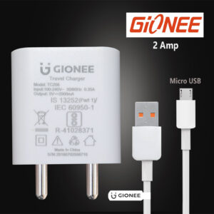 Gionee Charger TC206 With Micro USB Cable White Color